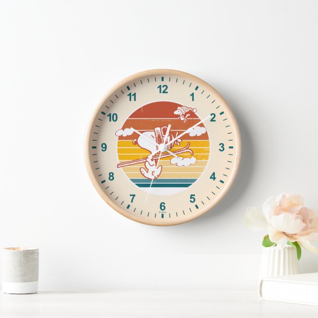 Peanuts | Snoopy & Woodstock Ski Trip Clock (Home)