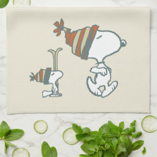 Peanuts   Snoopy & Woodstock Ski Trip Kitchen Towel