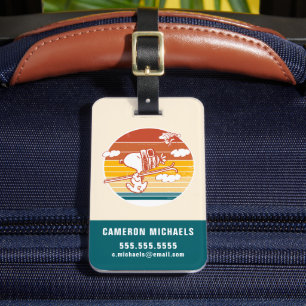 Peanuts   Snoopy & Woodstock Ski Trip Luggage Tag