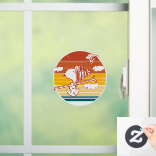 Peanuts   Snoopy & Woodstock Ski Trip Window Cling