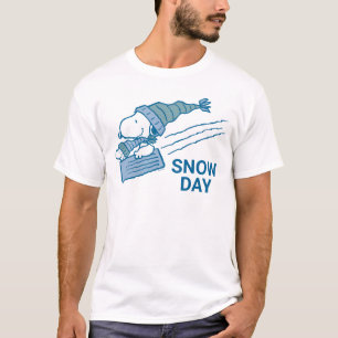 Peanuts   Snoopy & Woodstock Sledding T-Shirt