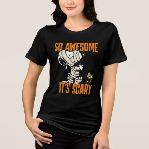 Peanuts Snoopy & Woodstock So Awesome It's Scary Tri-Blend Shirt