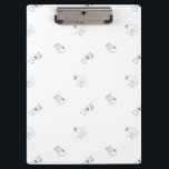 Peanuts | Snoopy & Woodstock Soft Grey Pattern Clipboard<br><div class="desc">Add this cute pastel play time design featuring Snoopy & Woodstock to your collection or give as a gift.</div>