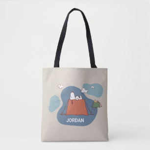 Peanuts   Snoopy & Woodstock Tent Tote Bag