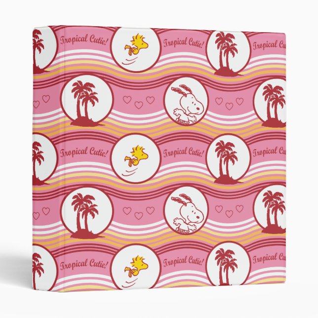 Peanuts | Snoopy & Woodstock Tropical Cutie Binder (Front/Spine)