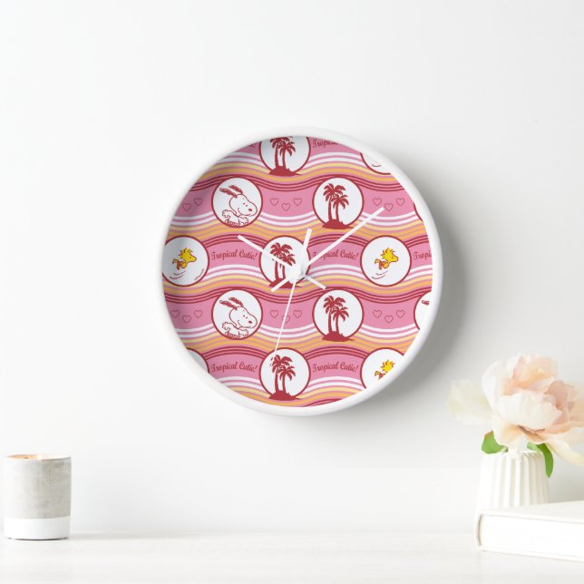 Peanuts | Snoopy & Woodstock Tropical Cutie Clock (Home)