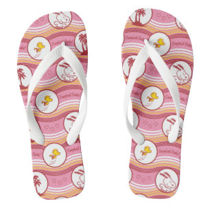 Peanuts   Snoopy & Woodstock Tropical Cutie Flip Flops