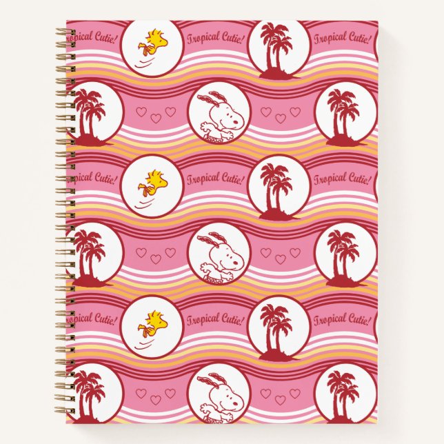 Peanuts | Snoopy & Woodstock Tropical Cutie Notebook (Front)
