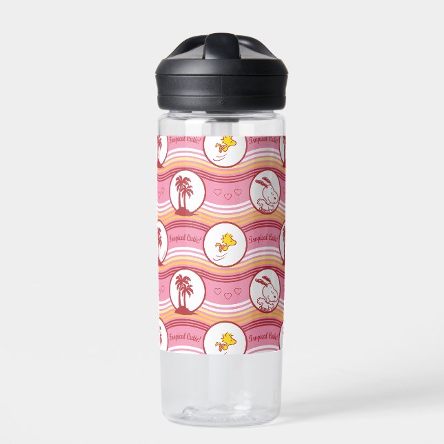 Peanuts | Snoopy & Woodstock Tropical Cutie Water Bottle (Front)