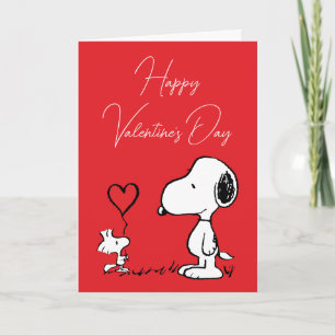 Peanuts Snoopy & Woodstock Valentine Holiday Card