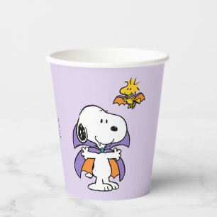 Peanuts Snoopy Woodstock Vampire Halloween Paper Cups