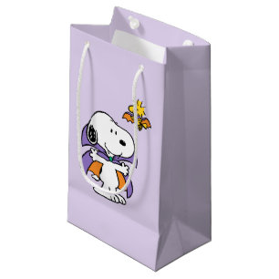 Peanuts Snoopy Woodstock Vampire Halloween Small Gift Bag