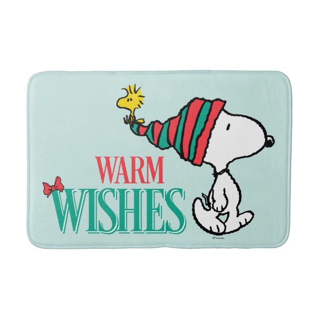 Peanuts | Snoopy & Woodstock Warm Wishes Bath Mat (Front)