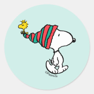 Peanuts   Snoopy & Woodstock Warm Wishes Classic Round Sticker