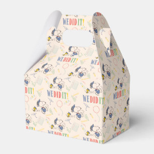 Peanuts Snoopy Woodstock We Did It Graduation Favor Box