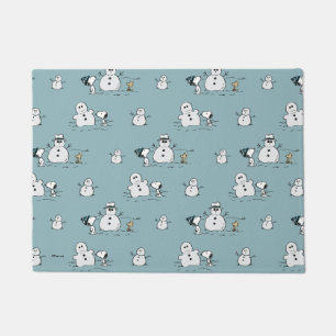 Peanuts   Snoopy & Woodstock Winter Break Pattern Doormat