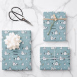 Peanuts | Snoopy & Woodstock Winter Break Pattern Wrapping Paper Sheet<br><div class="desc">Wrap up that special gift with this fun Peanuts Christmas gift wrap. Customize by adding a message and your name.</div>