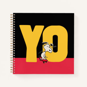 Peanuts   Snoopy YO Skateboard Notebook