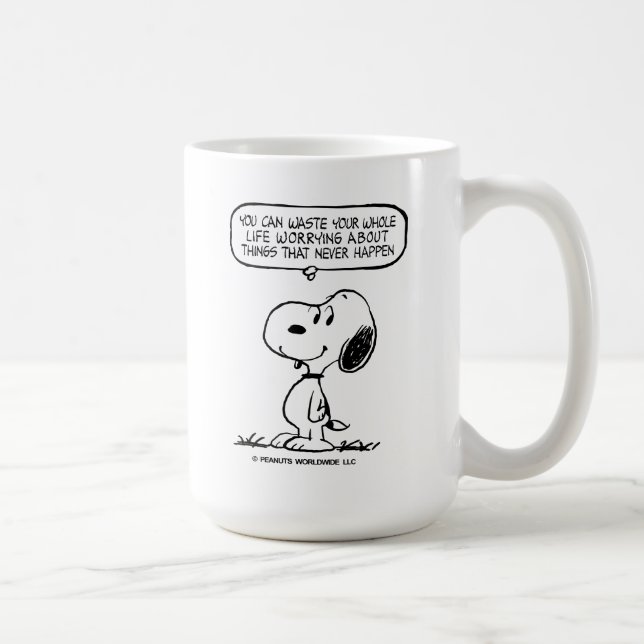 Peanuts | Snoopy You Can't Waist Your Whole Life Coffee Mug (Right)