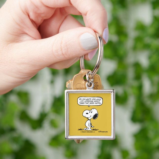Peanuts | Snoopy You Can't Waist Your Whole Life Keychain (Hand)