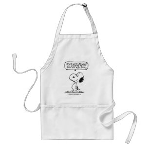 Peanuts   Snoopy You Can't Waist Your Whole Life Standard Apron
