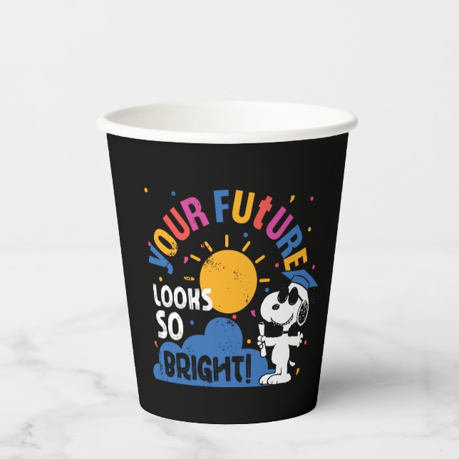 Peanuts Snoopy Your Future Looks So Bright Paper Cups (Front)