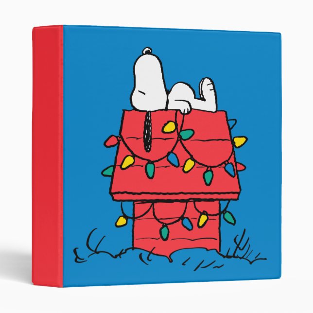 Peanuts | Snoopy's Dog House With Lights Binder (Front/Spine)