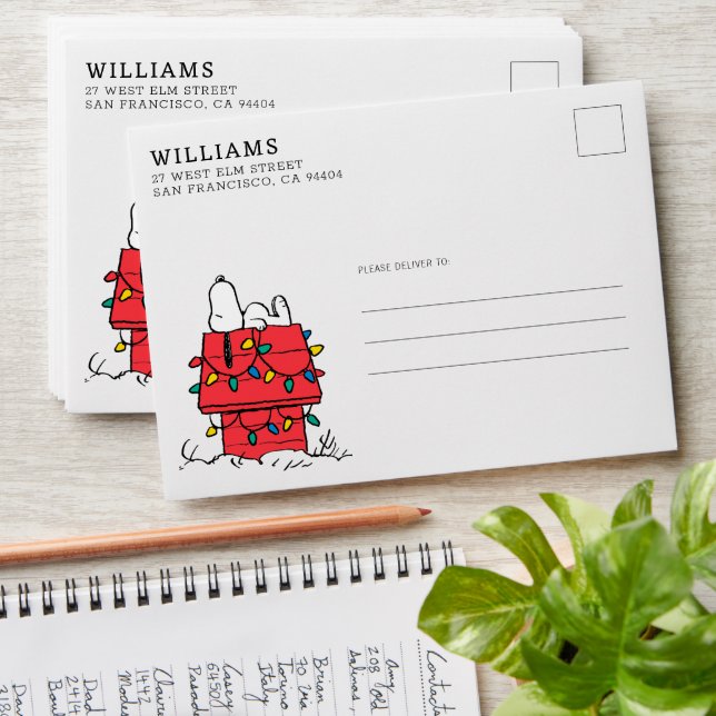 Peanuts | Snoopy's Dog House With Lights Envelope (Stacked)