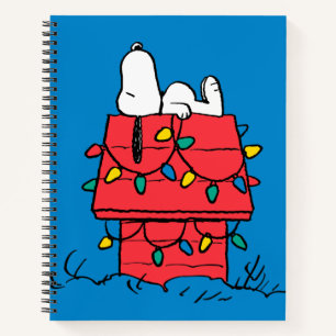 Peanuts Snoopy's Dog House With Lights Notebook