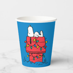 Peanuts   Snoopy's Dog House With Lights Paper Cups