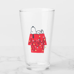 Peanuts Snoopy's Holiday Dreamer Glass