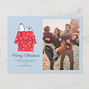 Peanuts   Snoopy's Holiday Dreamer Postcard