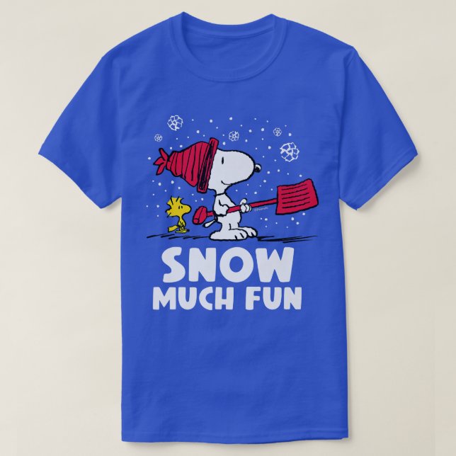 Peanuts  Snow Much Fun  T-Shirt (Design Front)