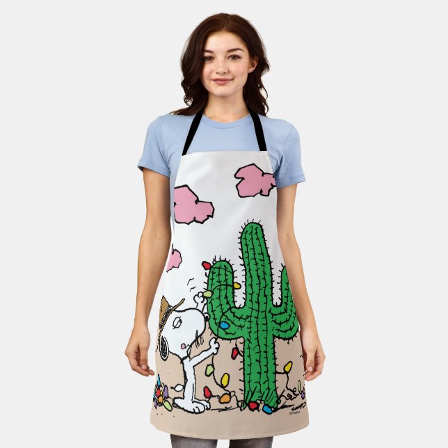 Peanuts | Spike Decorates for Christmas Apron (Worn)