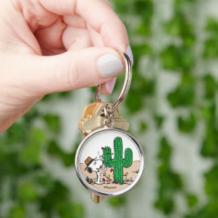 Peanuts   Spike Decorates for Christmas Keychain