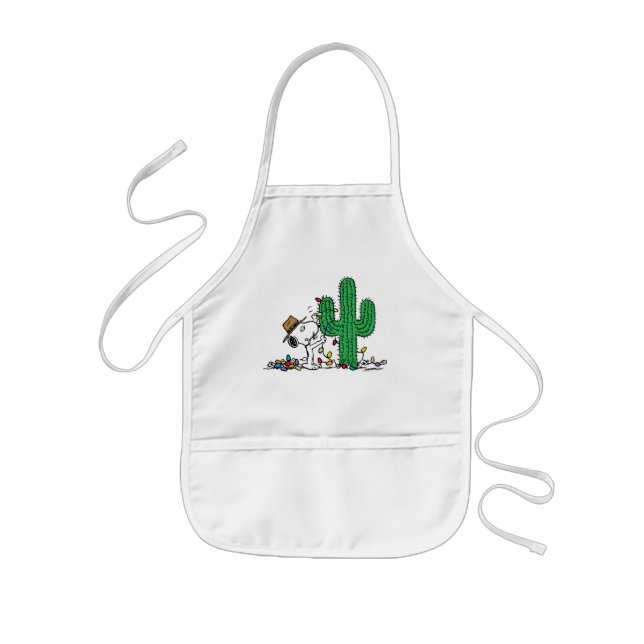 Peanuts | Spike Decorates for Christmas Kids Apron (Front)