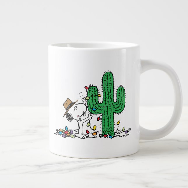 Peanuts | Spike Decorates for Christmas Large Coffee Mug (Right)