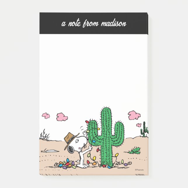 Peanuts | Spike Decorates for Christmas Post-it Notes (Front)