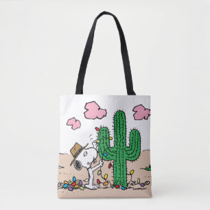 Peanuts   Spike Decorates for Christmas Tote Bag