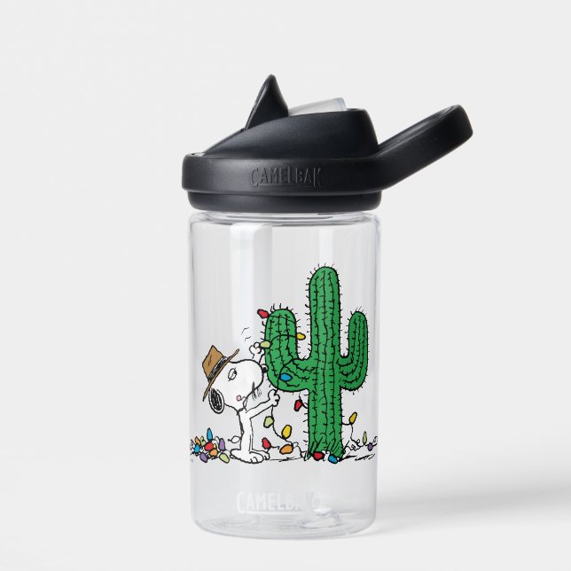 Peanuts | Spike Decorates for Christmas Water Bottle (Left)