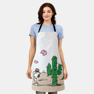 Peanuts   Spike Decorates for the Holiday Apron