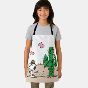 Peanuts   Spike Decorates for the Holiday Apron