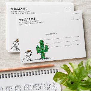 Peanuts   Spike Decorates for the Holiday Envelope