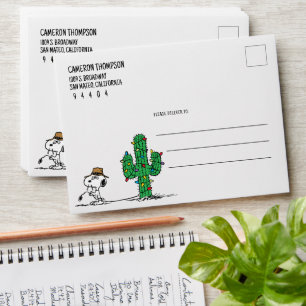 Peanuts   Spike Decorates for the Holiday Envelope