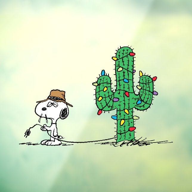 Peanuts | Spike Decorates for the Holiday Window Cling (Sheet 3)