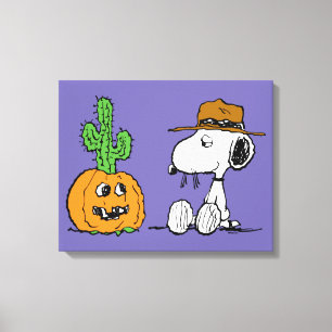 Peanuts   Spike's Desert Halloween Canvas Print
