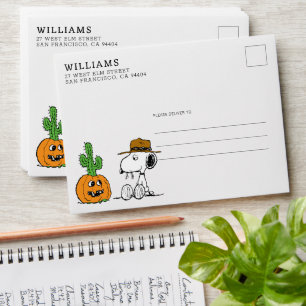 Peanuts   Spike's Desert Halloween Envelope