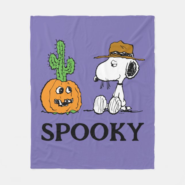 Peanuts | Spike's Desert Halloween Fleece Blanket (Front)