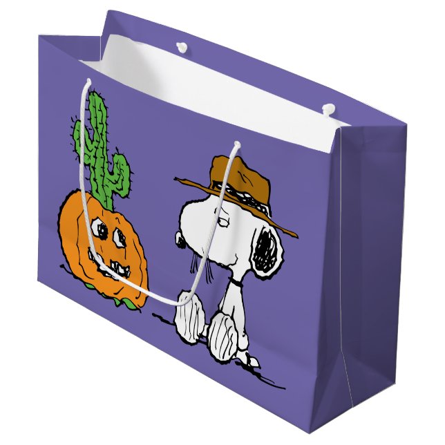 Peanuts | Spike's Desert Halloween Large Gift Bag (Front Angled)