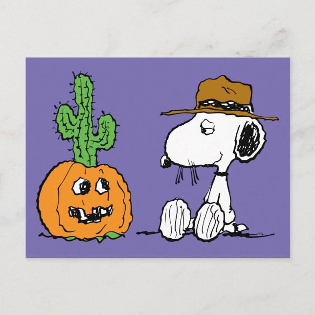 Peanuts | Spike's Desert Halloween Postcard (Front)